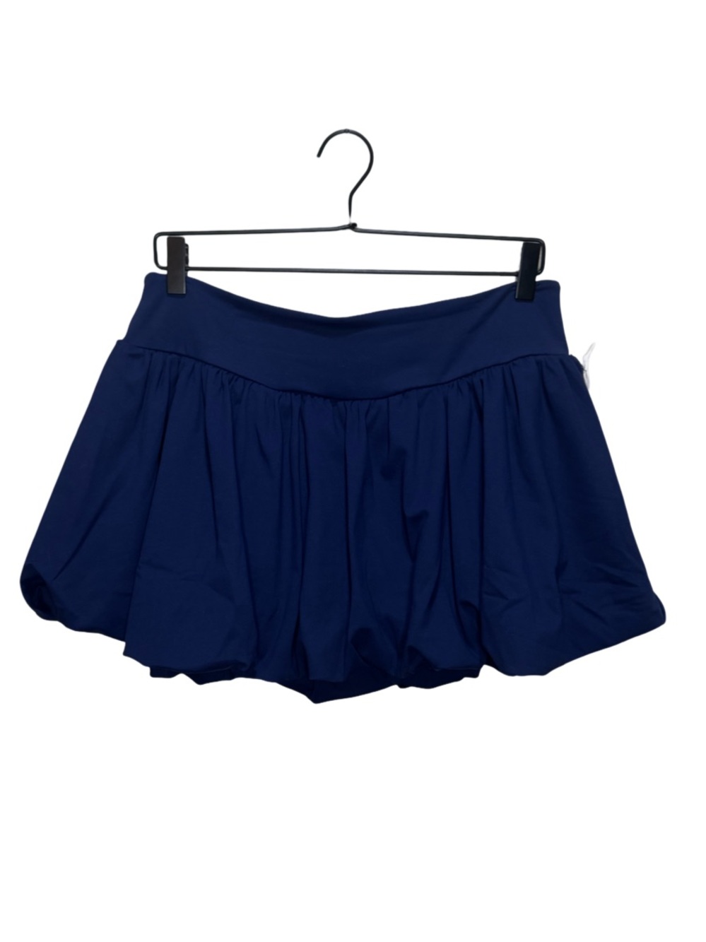 Anthropologie Daily Practice Bubble Mini Skirt in Waypoint - Navy L NWT - Picture 3 of 7